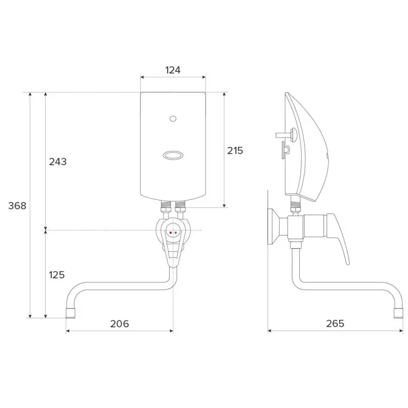 HAKL PM-B SET 4,5kW ohrievač s pákovou batériou IconicLine HAPMBSET145P