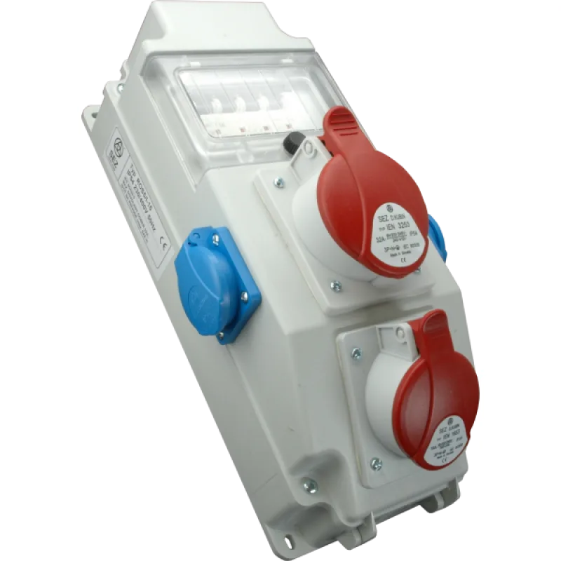SEZ Zásuvková rozvodnica ROS 5/I-15 4x230V 1x16A+1x32A/400V 5P istená bez chrániča