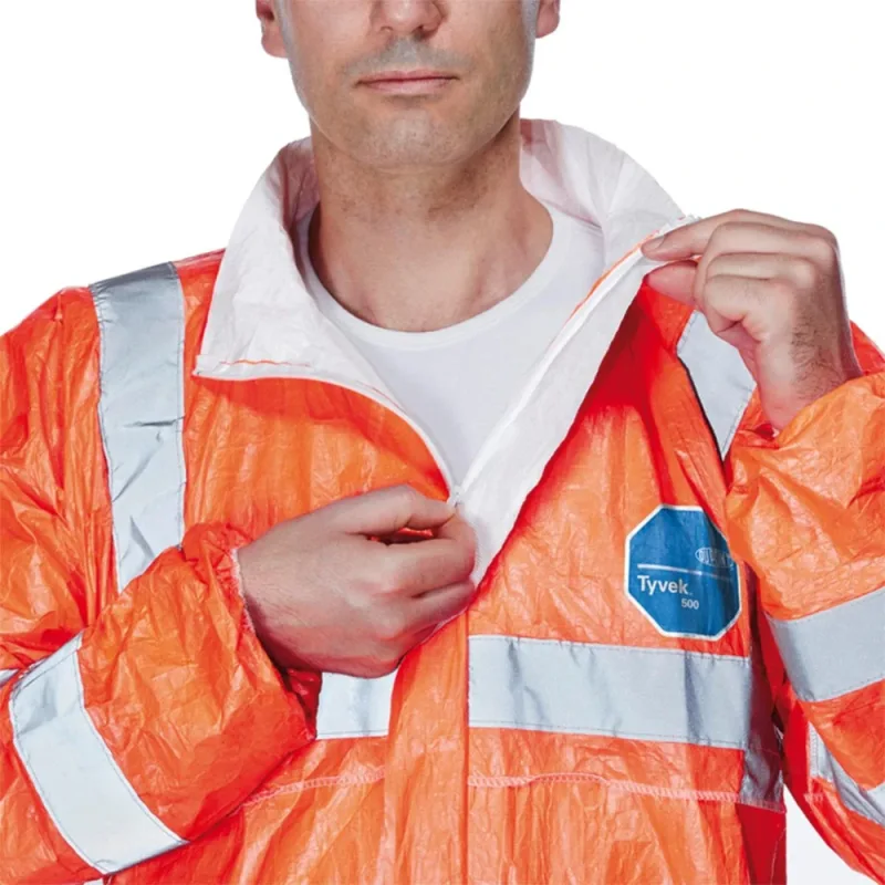Dupont Tyvek® 500 Hi-Vis ochranný oblek oranžový