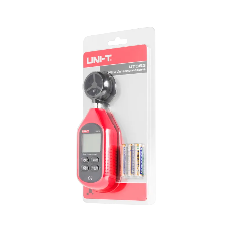 Anemometer meranie rýchlosti vetra Uni-T UT363 s funkciou merania teploty MIE0287