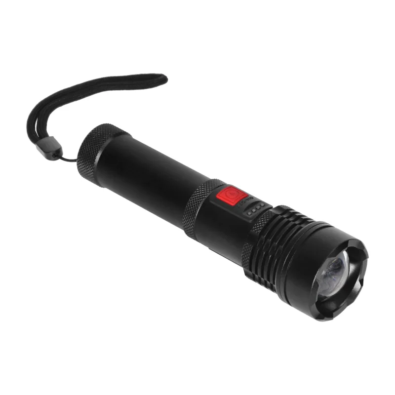 VIRONE Taktická LED baterka, COB 12W so zoomom a 2200 mAh batériou LT-12