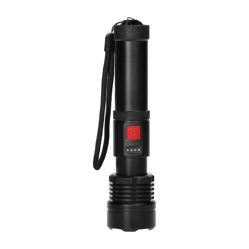 VIRONE Taktická LED baterka, COB 12W so zoomom a 2200 mAh batériou LT-12