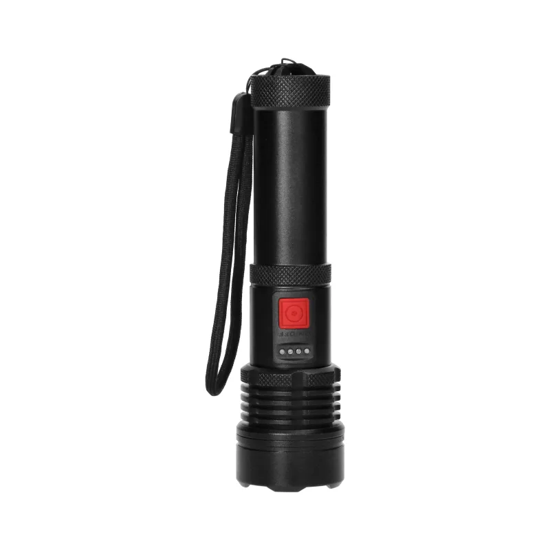 VIRONE Taktická LED baterka, COB 12W so zoomom a 2200 mAh batériou LT-12