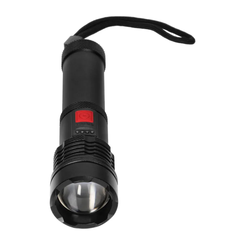 VIRONE Taktická LED baterka, COB 12W so zoomom a 2200 mAh batériou LT-12