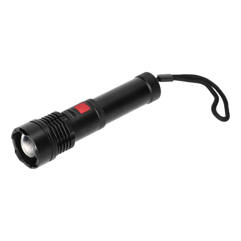 VIRONE Taktická LED baterka, COB 12W so zoomom a 2200 mAh batériou LT-12