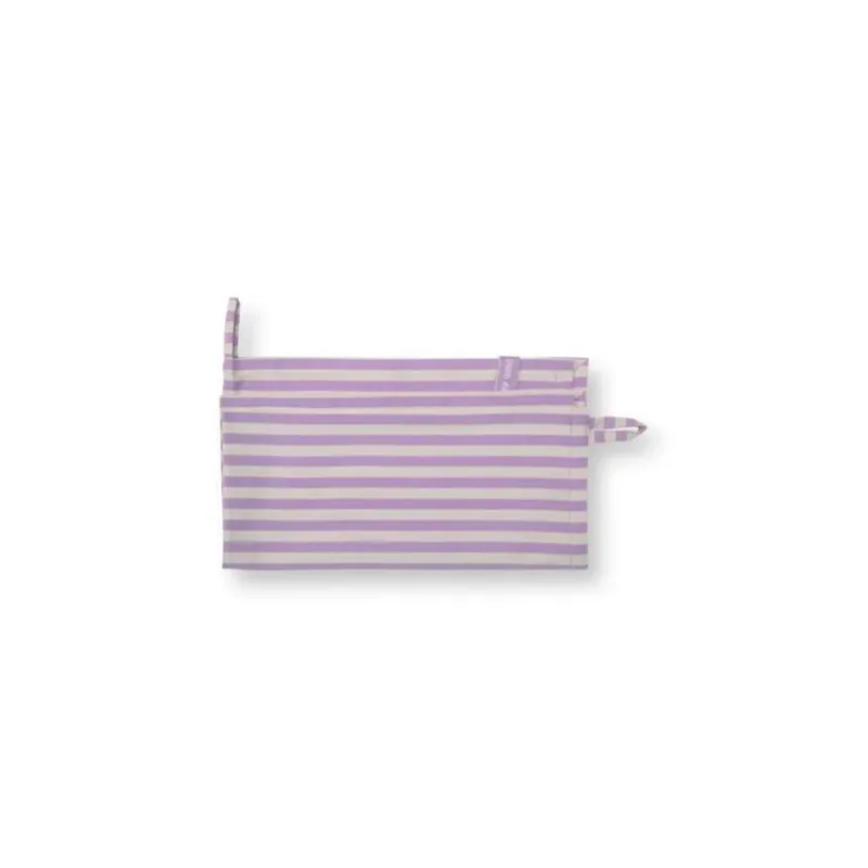 Pip Studio Stripes Lilac set 2ks látkových útěrek 65x65cm, lila