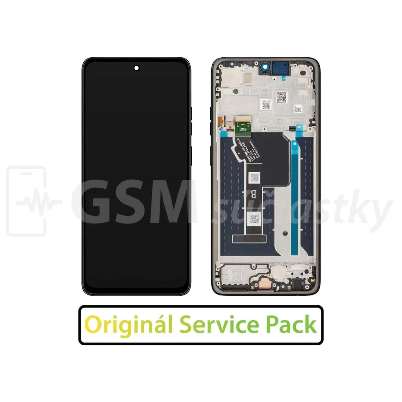 LCD displej + Dotykové sklo Motorola Moto G56 + Rám