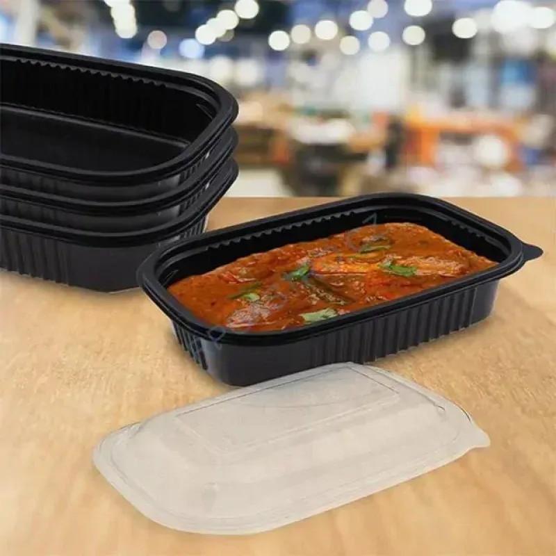 Víčko vypouklé průhledné pro menu mísu M 22 x 15 x 2 cm (PP) [50 ks] (78100)