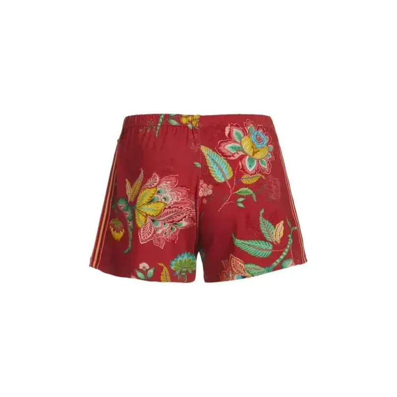 Pip Studio Bonna dámské kraťasy Jambo Flower, červené
