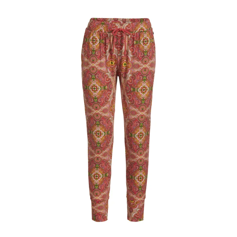Pip Studio Bobien dámské dlouhé kalhoty Moon Delight, růžové