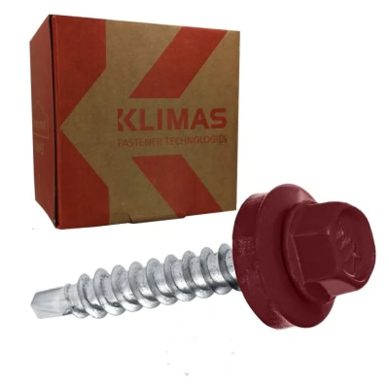 Klimas TEX 4,8 x 35 vínovo-červená RAL 3005, 250ks