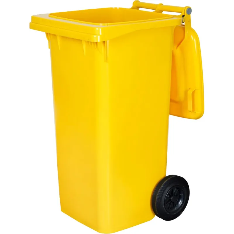Smetná nádoba ICS GB2 120 l, plastová, žltá, HDPE
