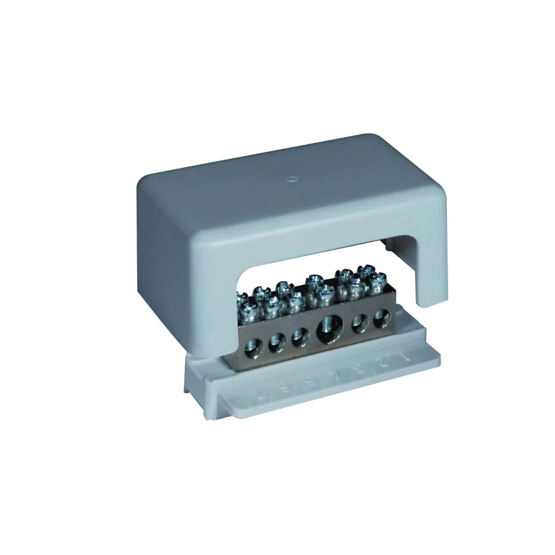 Simet s.a. Ekvipotenciálna svorkovnica SWP1 sivá s krytom 1x25 mm2 / 5x6 mm2 (EPS)