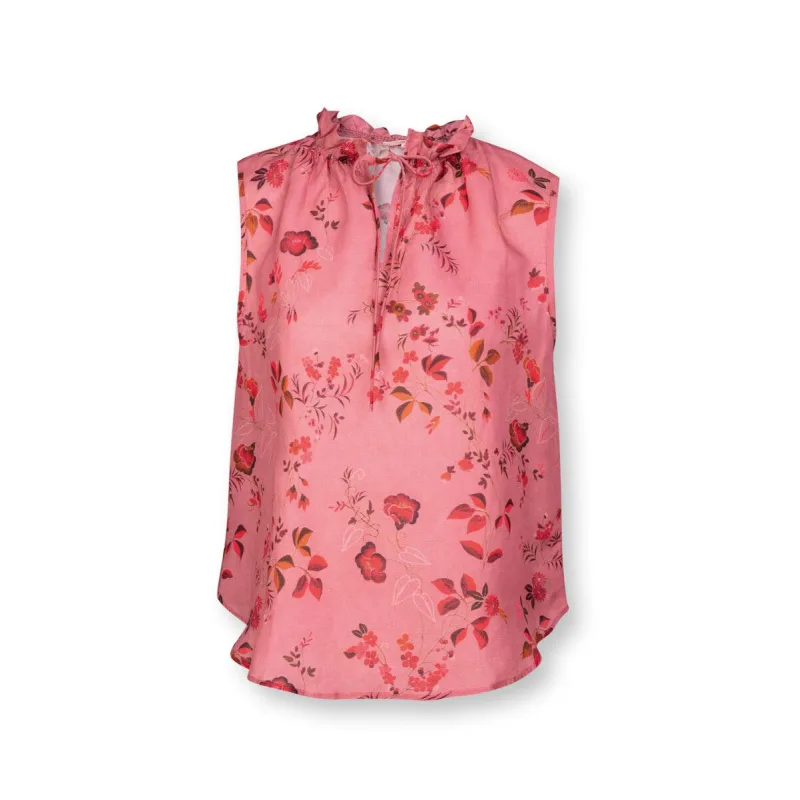 Pip Studio Timmy tílková halenka Tokyo Blossom, červená