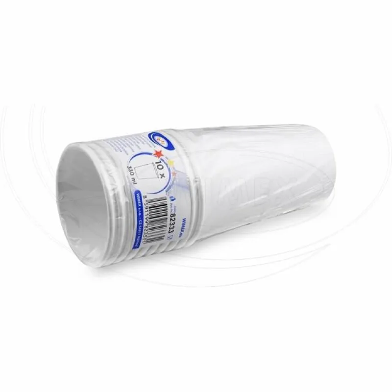 Papírový kelímek bílý 330 ml, L (Ø 80 mm) [10 ks] (82333)