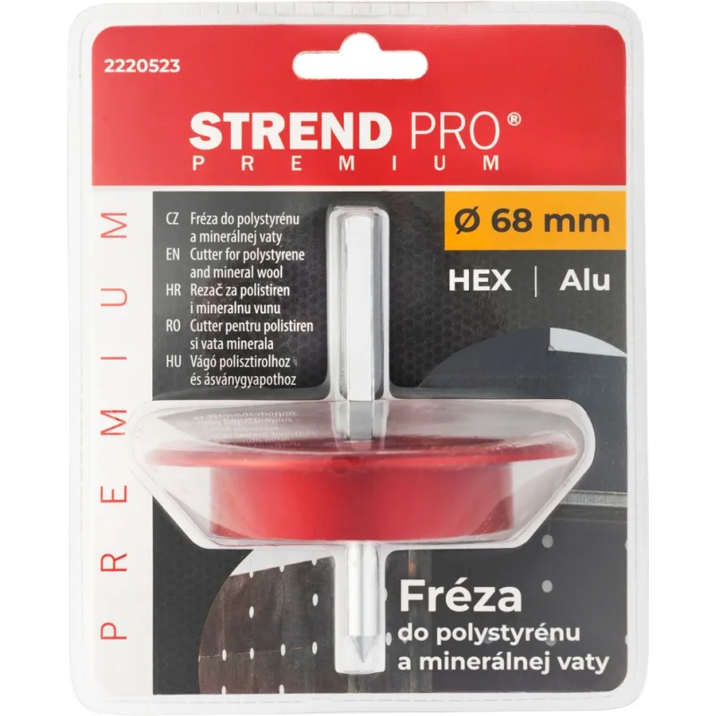 Vyrezávač Strend Pro Premium, 68 mm, do polystyrénu, vaty, frézka