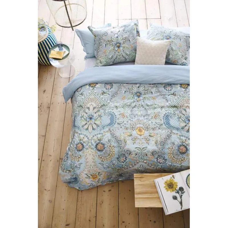 Pip Studio perkálové povlečení Saluti Grandi Light Blue 140x200 + 70x90 cm, světle modré