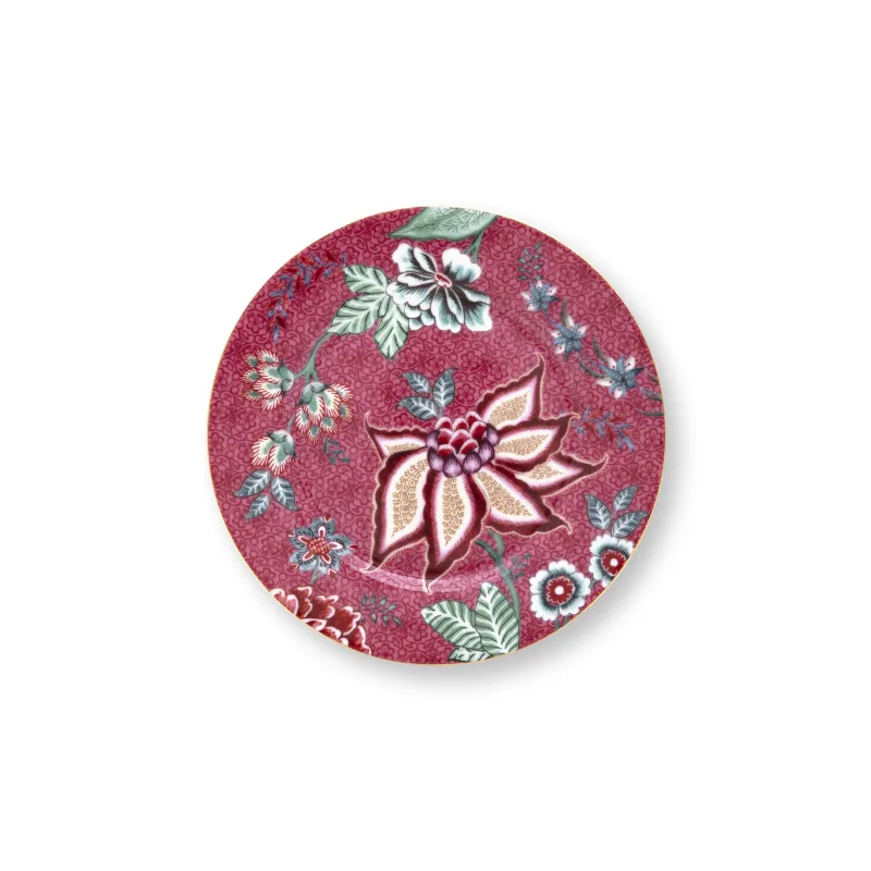Pip Studio Flower Festival Oriental sada 4 ks talířů Ø17cm, růžová
