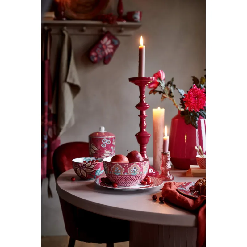 Pip Studio svícen 46cm, růžový