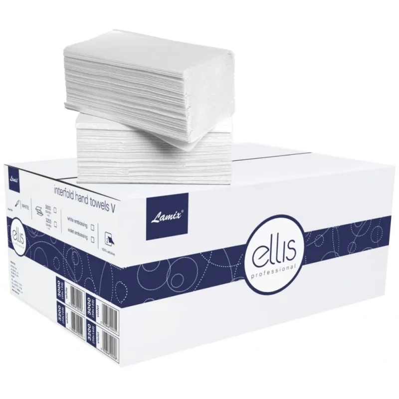 Lamix 2585 ELLIS PROFI 150 2V papierové uteráky biele 3000 ks