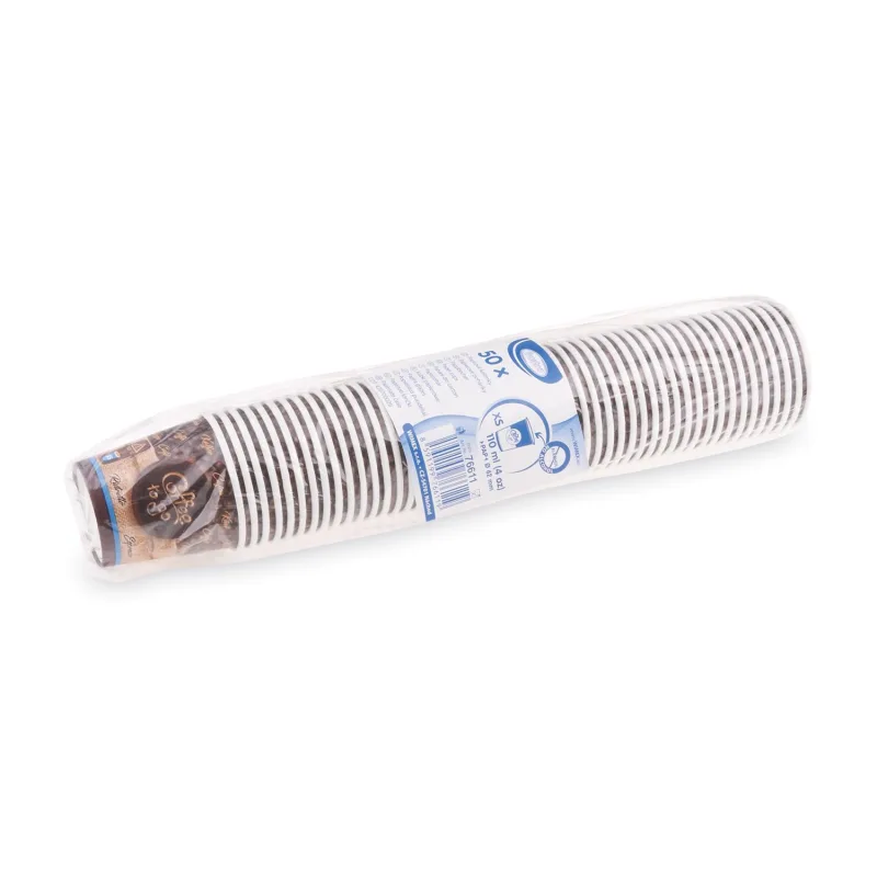 Papírový kelímek "Coffee to go" 110 ml, XS (Ø 62 mm) [50 ks] (76611) 3N