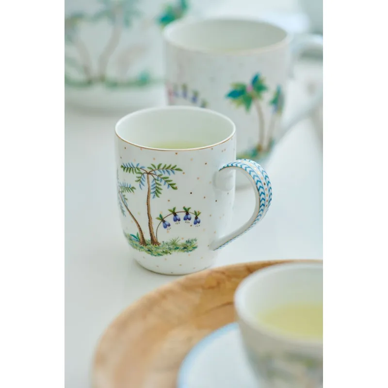 Pip Studio Jolie dots sada 2 hrnečků 145ml, dárkové balení, bílý