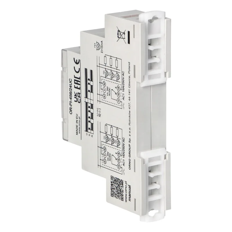 ORNO Inštalačné bistabilné relé OR-PI-456/24UC 1P/1CO/1W 16A, 24 VAC / DC, 16A