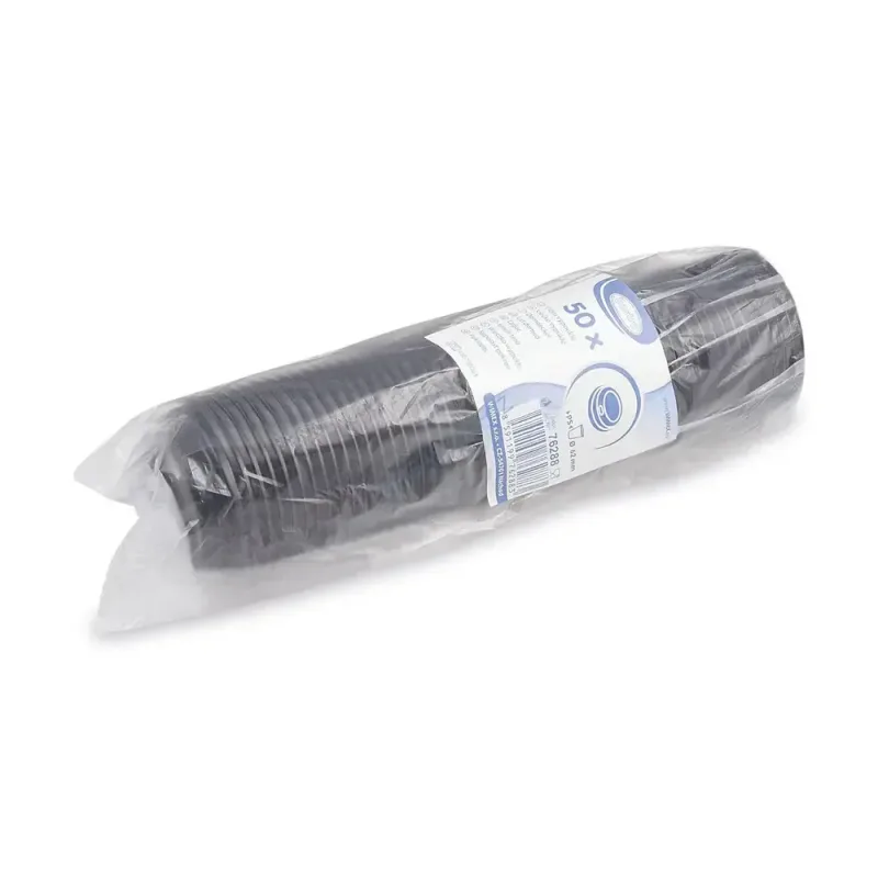 Víčko vypouklé černé pro papírové kelímky Ø 62 mm [50 ks] (76288)