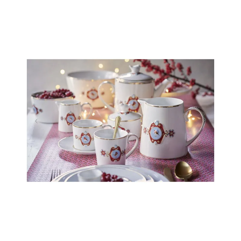 Pip Studio Love Birds čajová konvice 1,3l, bílá