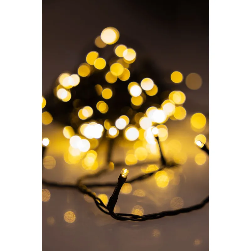 Vianočné osvetlenie reťaz 230V, 140 LED, teplá biela, 13,9 m