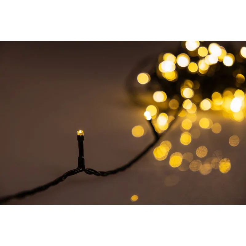Vianočné osvetlenie reťaz 230V, 140 LED, teplá biela, 13,9 m