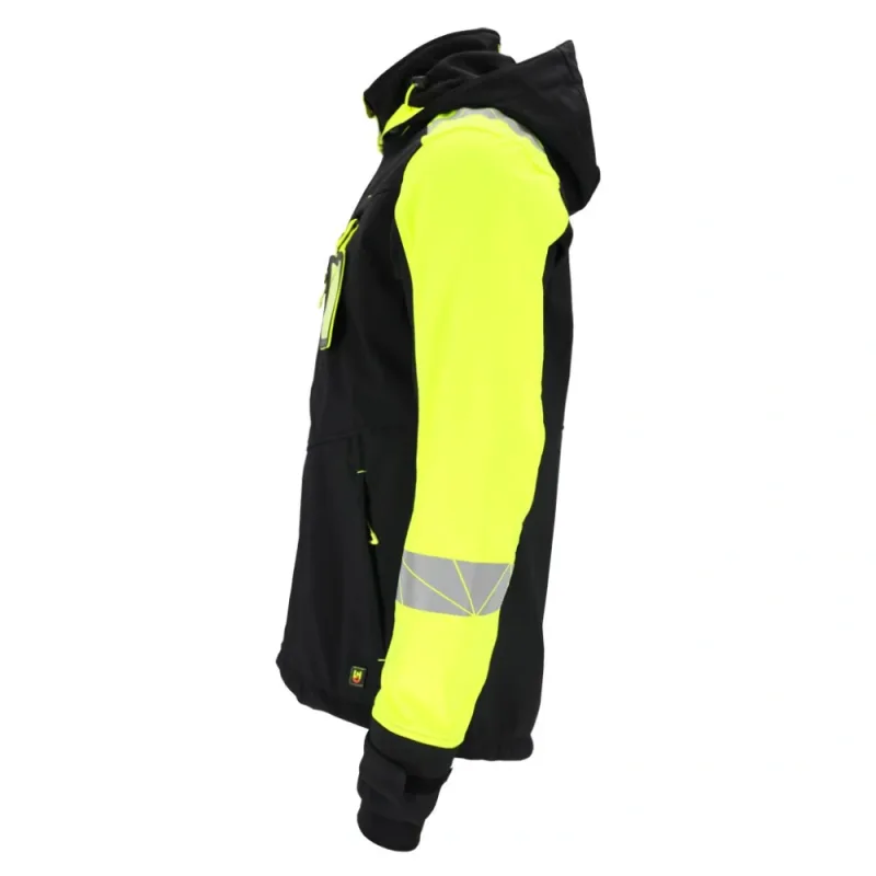 Leber&Hollman RAUT SH Rip-Stop Softshellová bunda Black/Yellov
