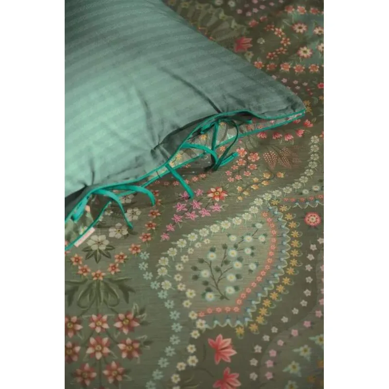 Pip Studio perkálové povlečení Alfombra zelené 140x200 + 70x90 cm