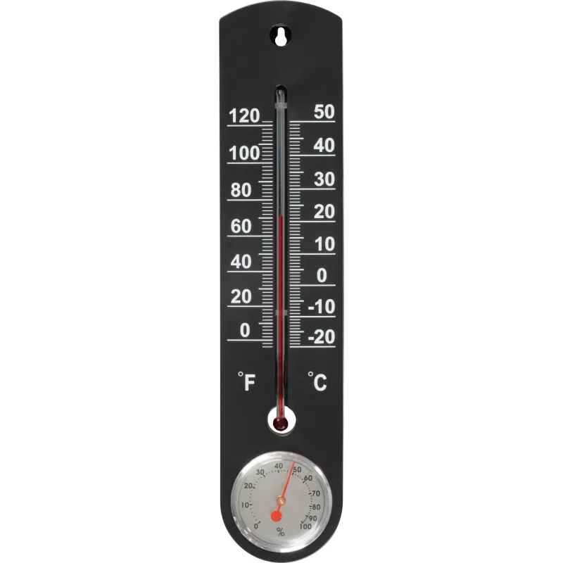 Teplomer s vlhkomerom Strend Pro TMS-055 BlackBar, plastový, čierny