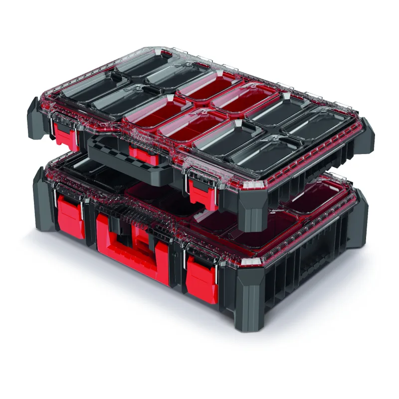 Kistenberg Sada dvoch organizérov MSX SET KMXS5540B-S411 čierna/červená 54,3x39x20cm