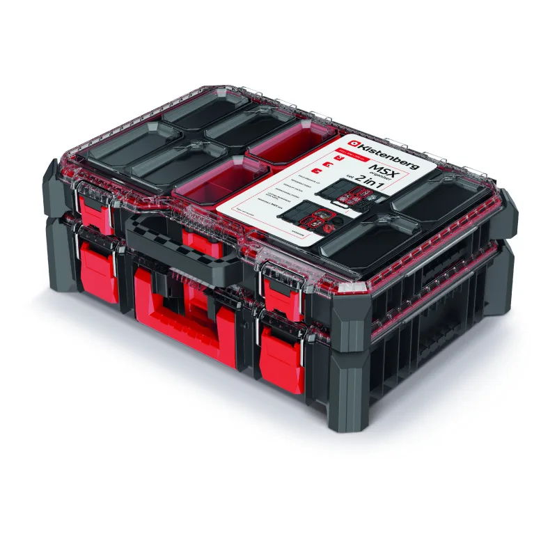 Kistenberg Sada dvoch organizérov MSX SET KMXS5540B-S411 čierna/červená 54,3x39x20cm