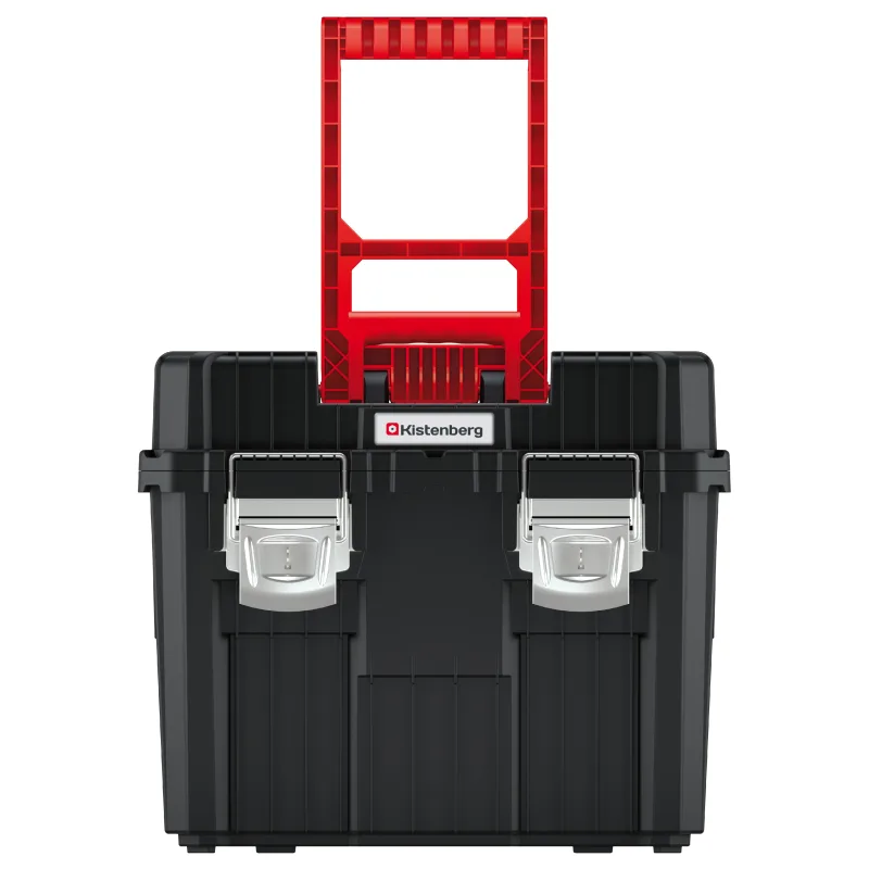 Kistenberg Kufor na náradie 3v1 transportné kolieska, zámky kov HEAVY čierny 450x360x640 KHVWM-S411