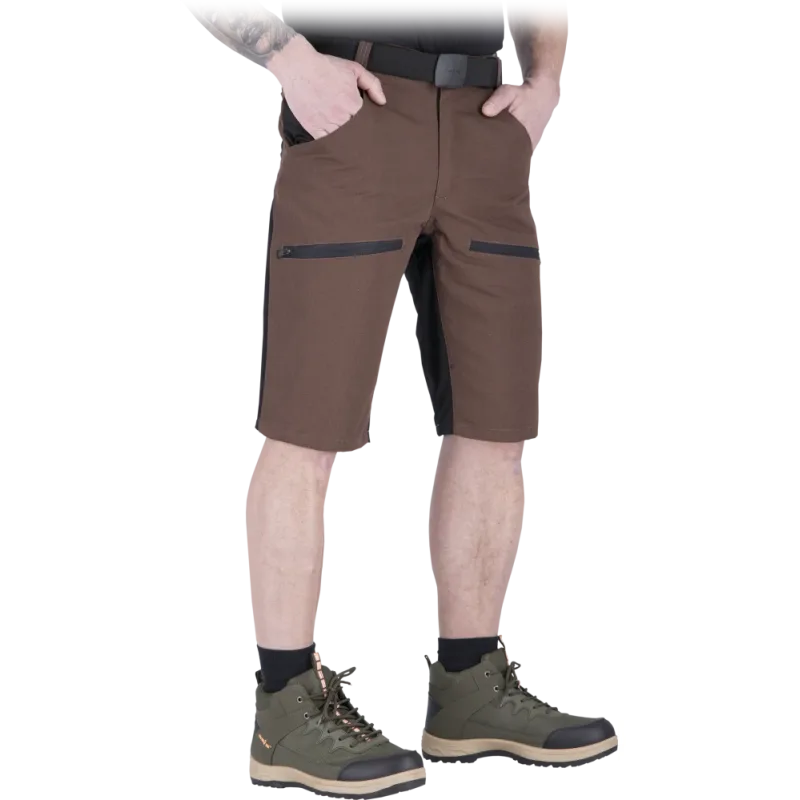 Reis Hobber BRB pánske kraťasy Brown/Black S-3XL