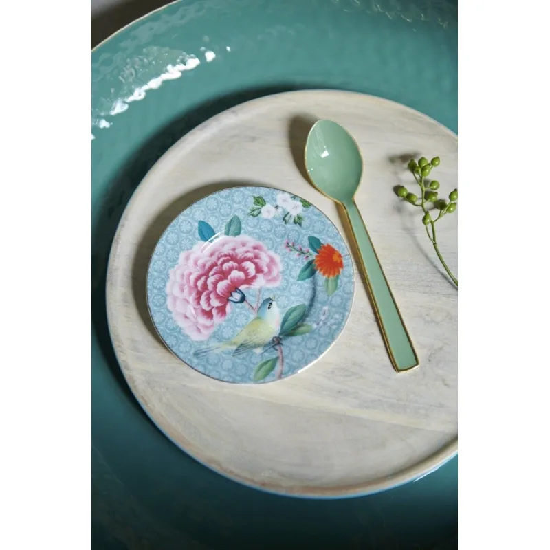 Pip Studio Blushing Birds talíř Ø12cm, modrý