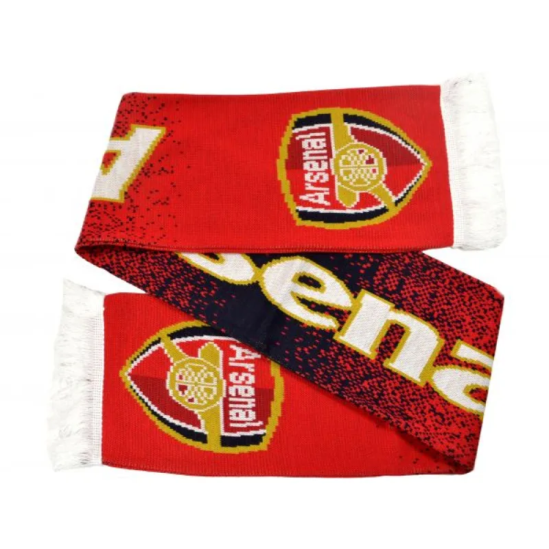 Arsenal pletený šál červený - SKLADOM