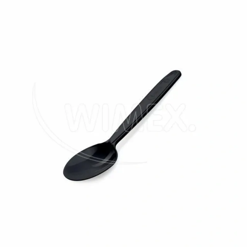 Kávové lžičky (PP) znovu použitelné černé 13cm [50 ks] (22095-11C)
