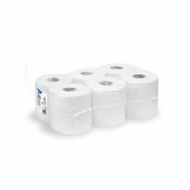 NEPOSÍLÁME - Toaletní papír JUMBO 2-vrstvý tissue Ø 18 cm, návin 100 m, bílý [12 ks] (60318) Pouze vlastní odvoz nebo rozvoz Náchod a okolí do 12-ti