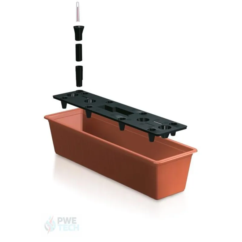 Prosperplast s.r.o. Truhlík kvetináč na muškáty BALCONY CAN 60x25,7x23,8cm + zavlažovací systém DTT6CAN-R624