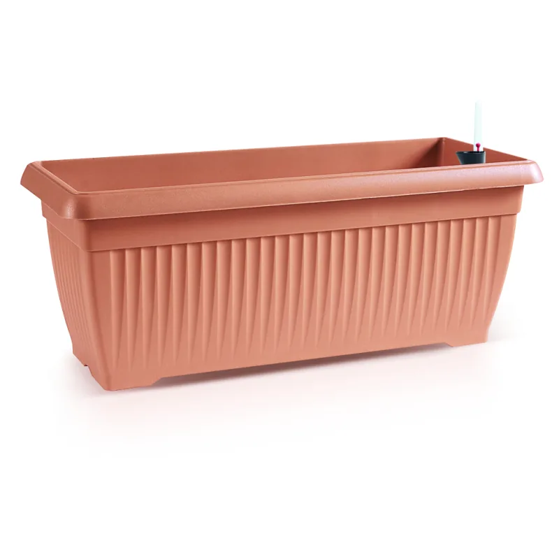 Prosperplast s.r.o. Truhlík kvetináč na muškáty BALCONY CAN 60x25,7x23,8cm + zavlažovací systém DTT6CAN-R624