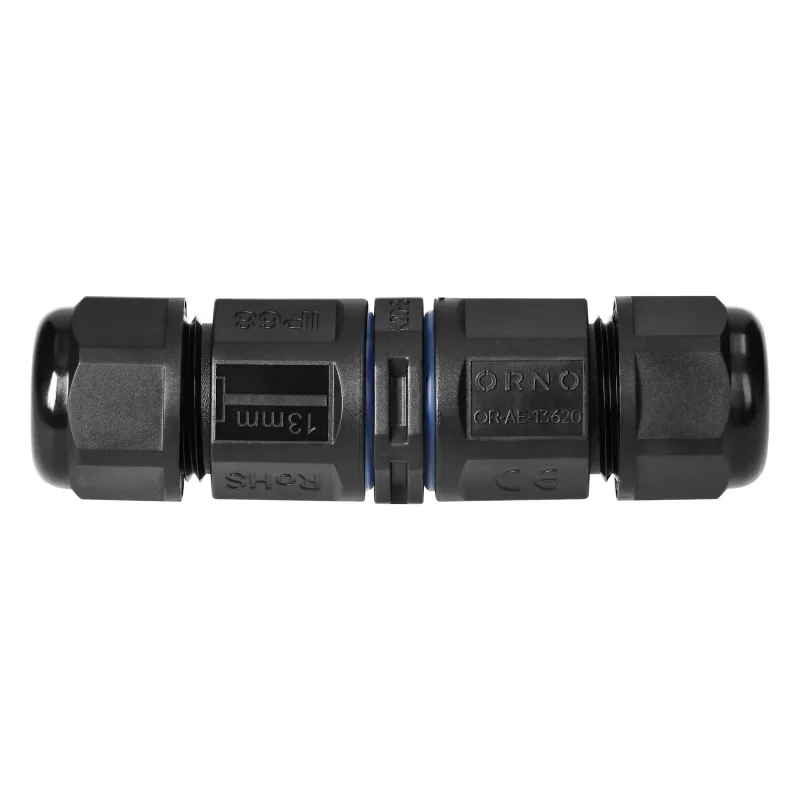 ORNO Káblová spojka rovná s rýchlospojkou IP68 3x4mm2, 400V/25A