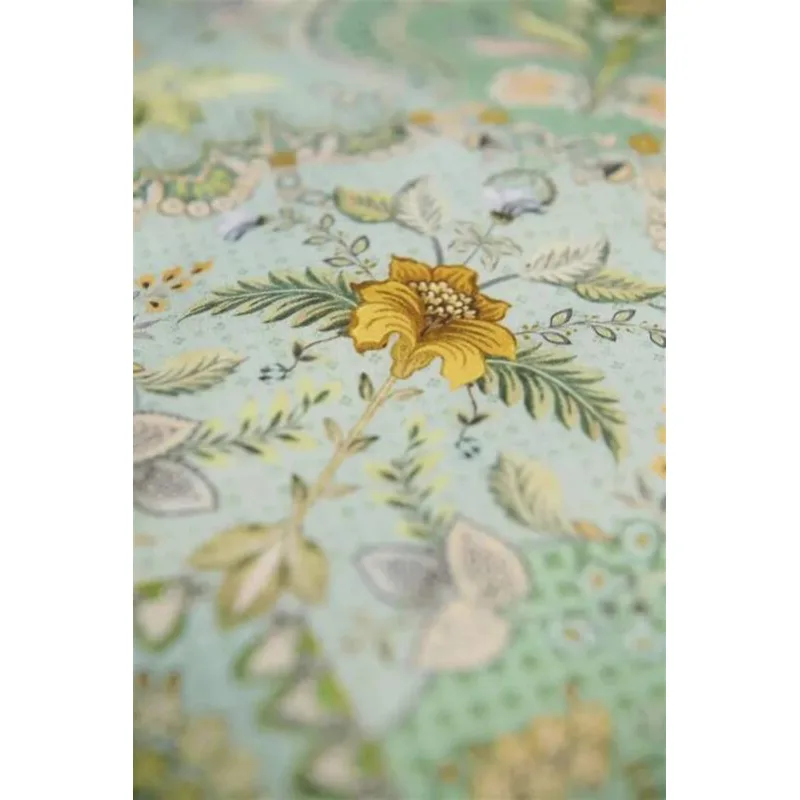 Pip Studio perkálové povlečení Saluti Piccolo zelené 200x200 + 2x 70x90 cm