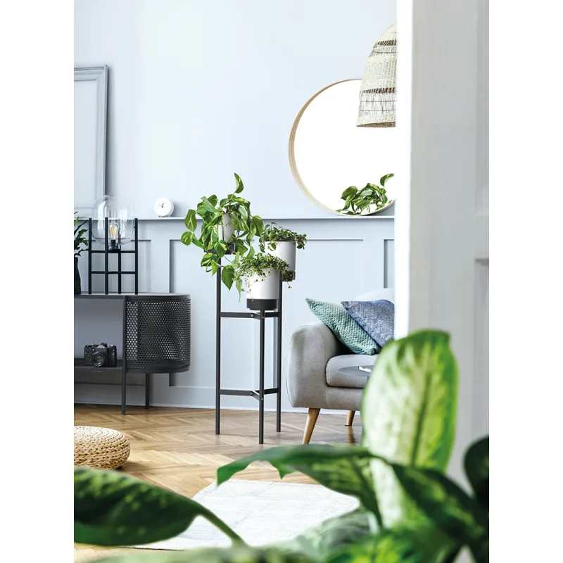 Prosperplast s.r.o. Stojan na kvety vrátane kvetináčov BLOOMIE STAND biely 42cm IKD3H-S449