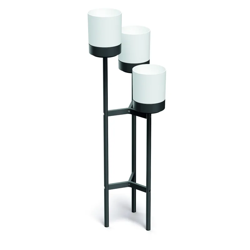 Prosperplast s.r.o. Stojan na kvety vrátane kvetináčov BLOOMIE STAND biely 42cm IKD3H-S449