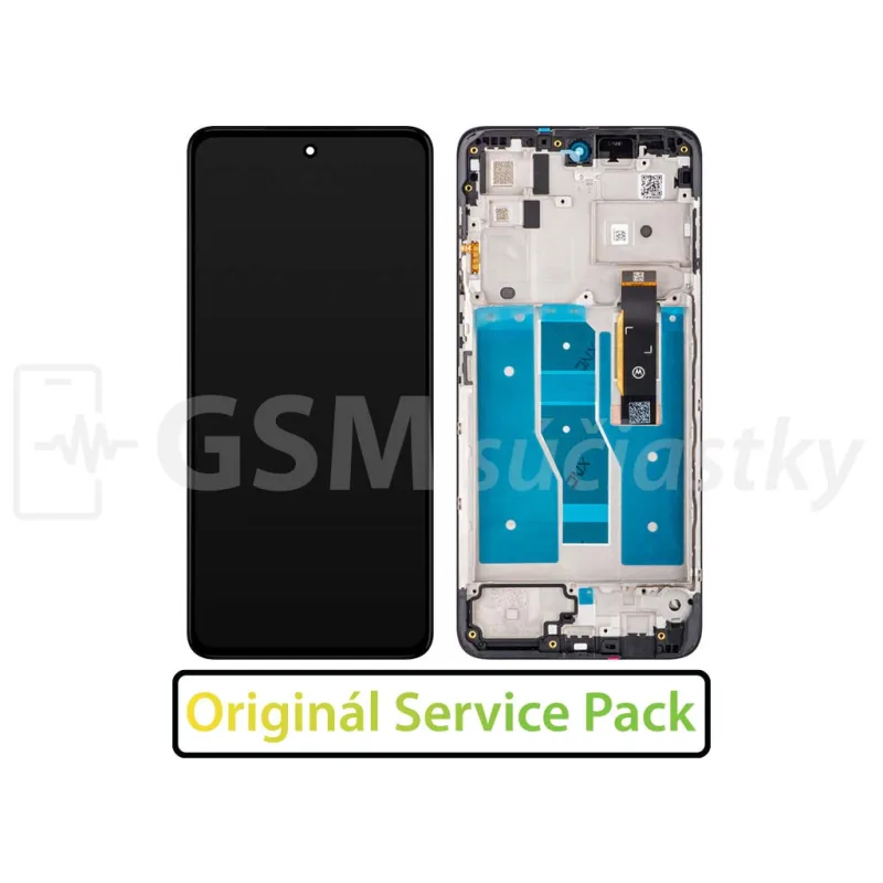LCD displej + Dotykové sklo Motorola Moto G52 + Rám