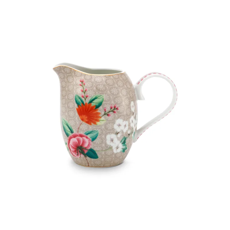 Pip Studio Blushing Birds mlékovka 250ml, khaki
